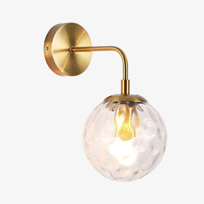 LED Wall Sconce with Glass Globe Norenza