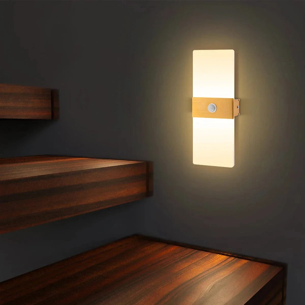 LED Wall Sconce with Motion Sensor for Indoor Lighting Norenza