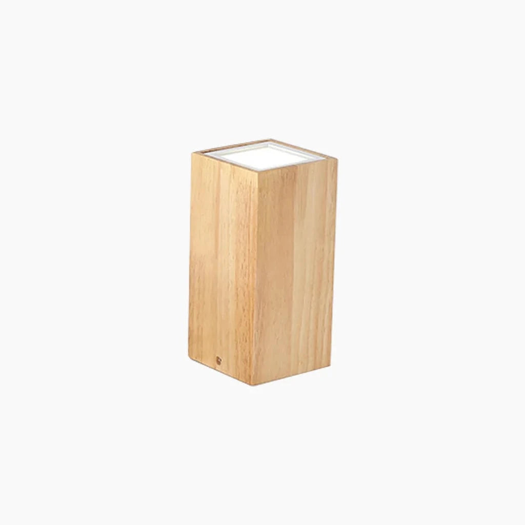 LED Wooden Loft Style Spot Light Square Norenza