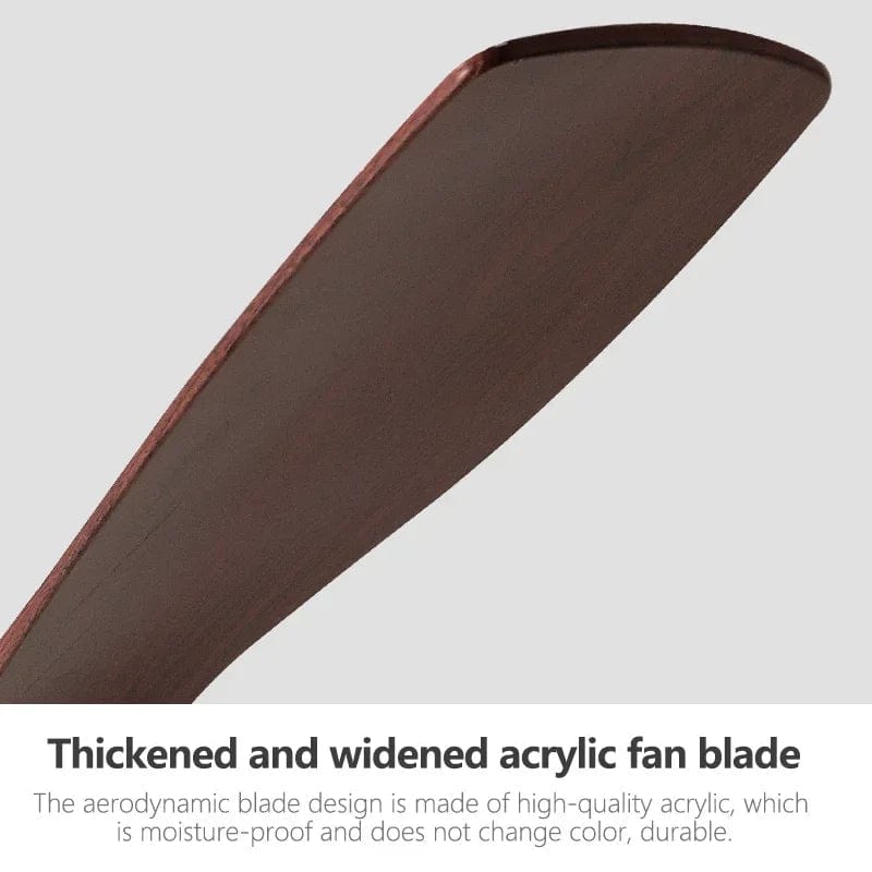 Lightweight American Ceiling Fan with Light and Electric Control Norenza