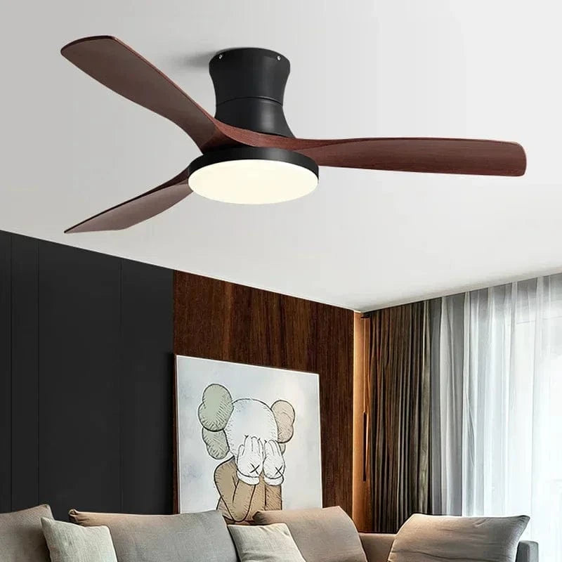 Lightweight American Ceiling Fan with Light and Electric Control Norenza