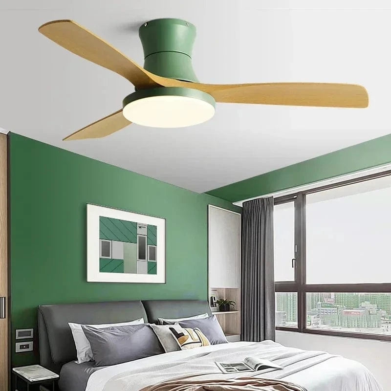 Lightweight American Ceiling Fan with Light and Electric Control Norenza