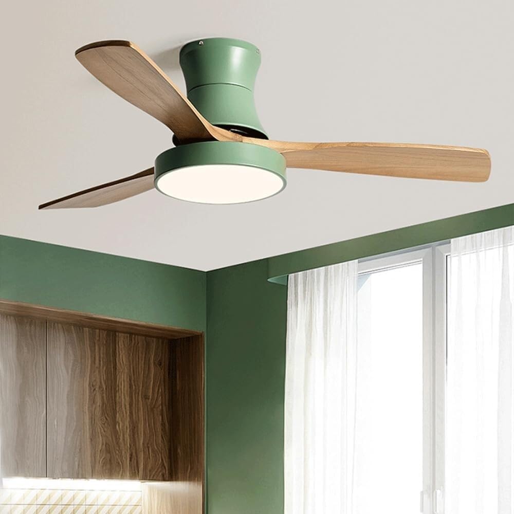 Lightweight American Ceiling Fan with Light and Electric Control Norenza