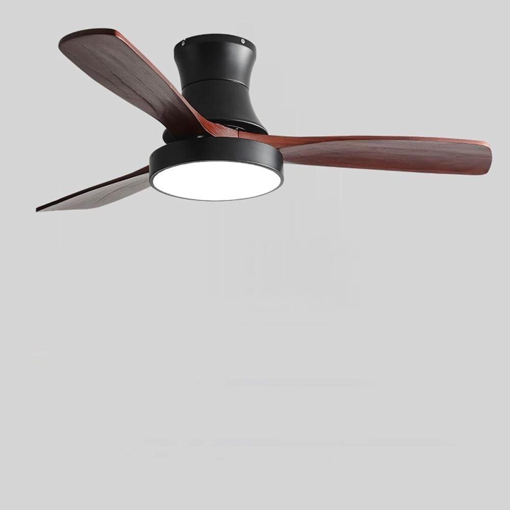 Lightweight American Ceiling Fan with Light and Electric Control Walnut / 42" Norenza