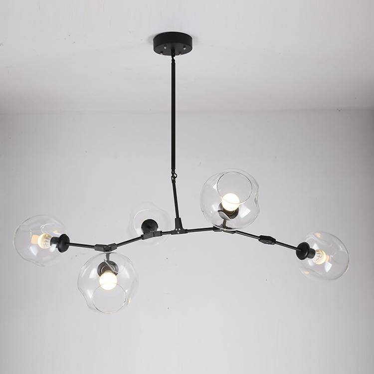 Lindsey Gold Design Chandelier with Glass Balls Gold Norenza