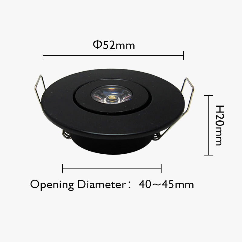 Set of 10 Adjustable Integrated Mini LED Spotlights