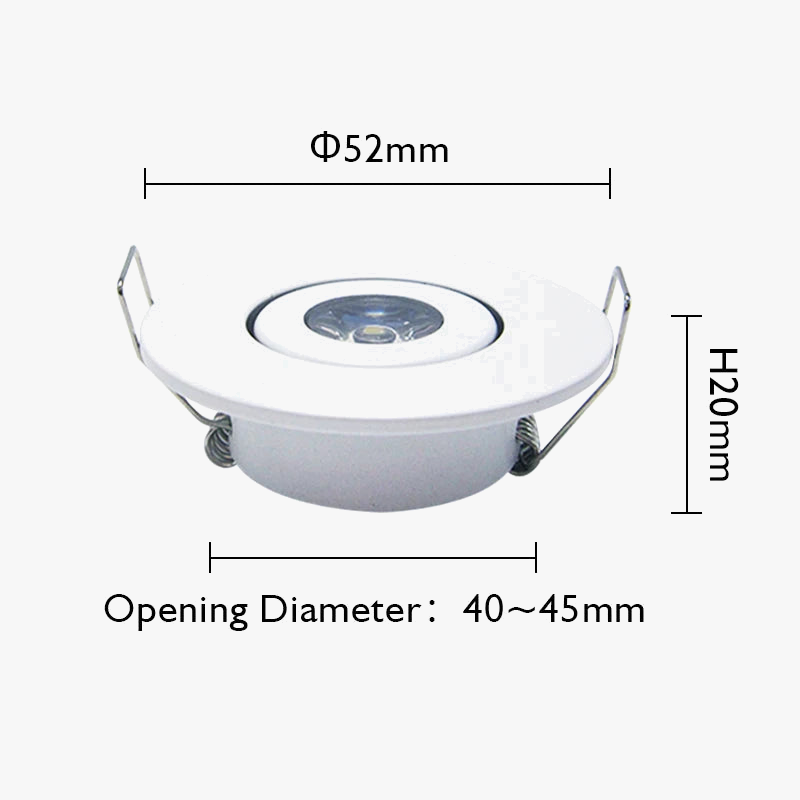 Set of 10 Adjustable Integrated Mini LED Spotlights