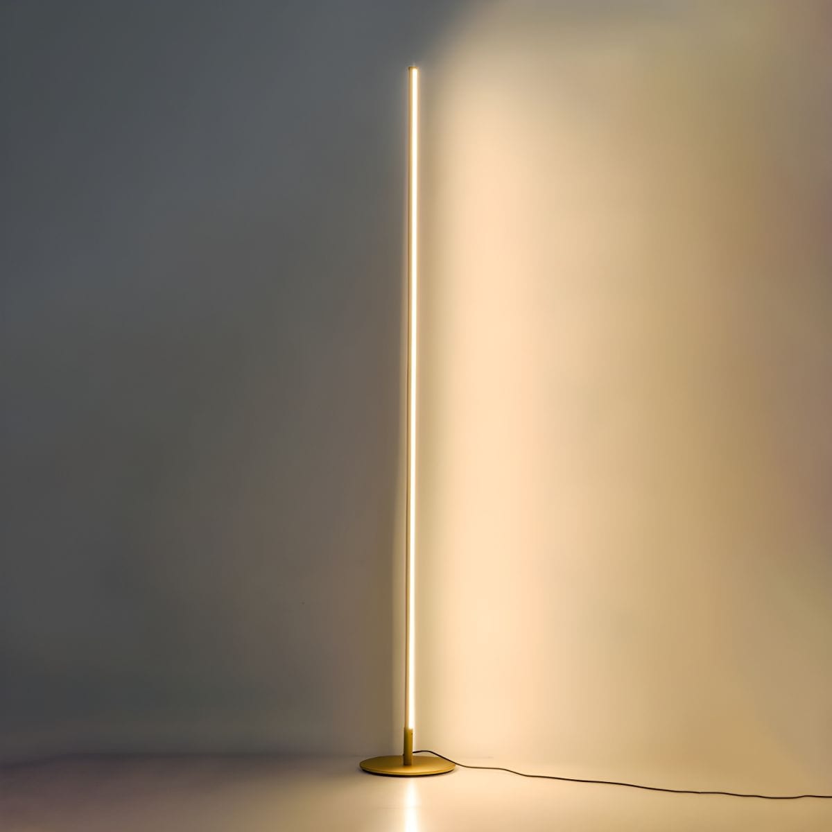 Lucien Minimalist LED Floor Lamp Gold Norenza