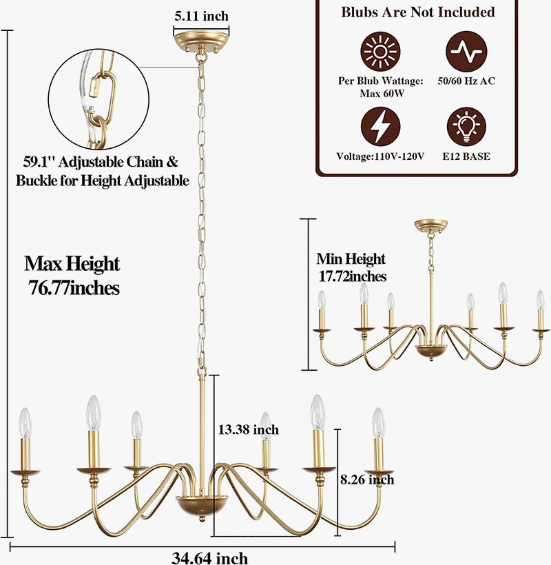 American Decorative Chandelier for Elegant Modern Interiors