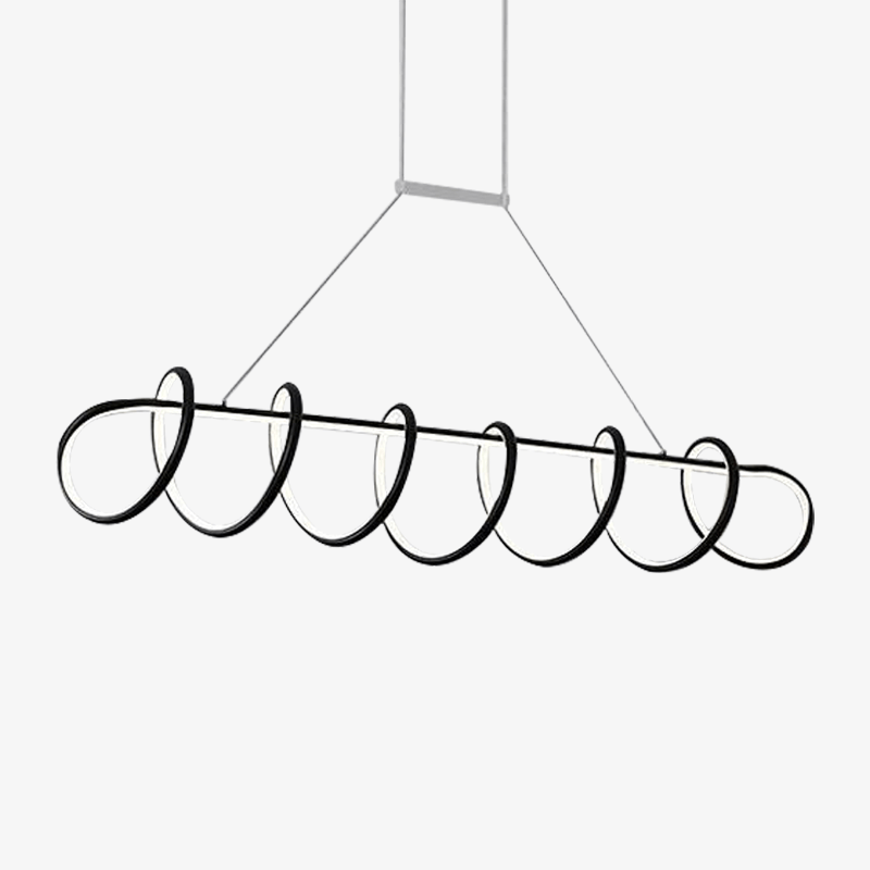 Spiral Pendant LED Chandelier in Acrylic Design
