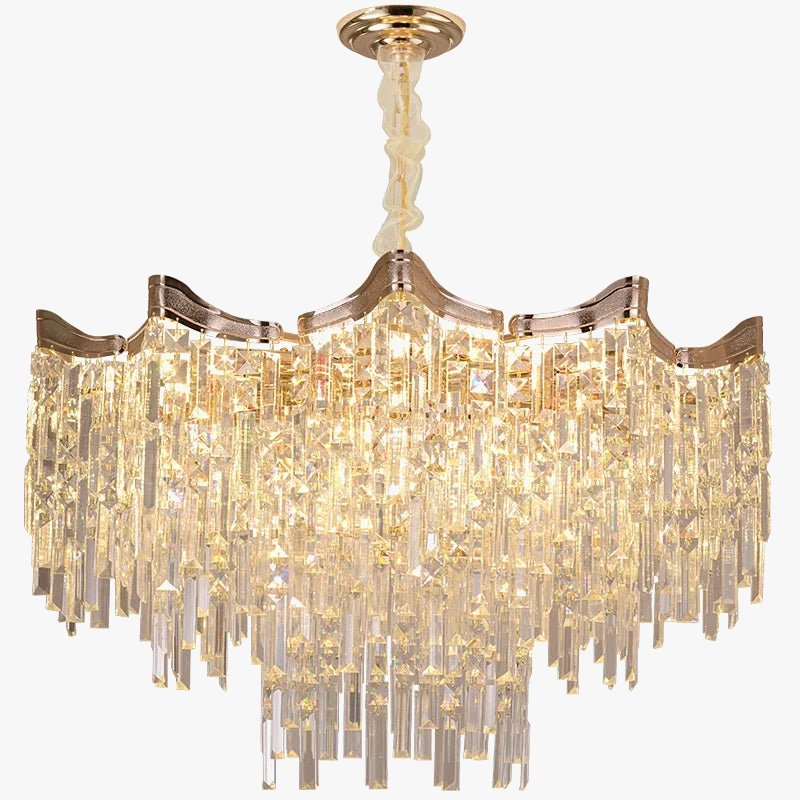 Modern 7-Tier Crystal Chandelier for Interior Decoration