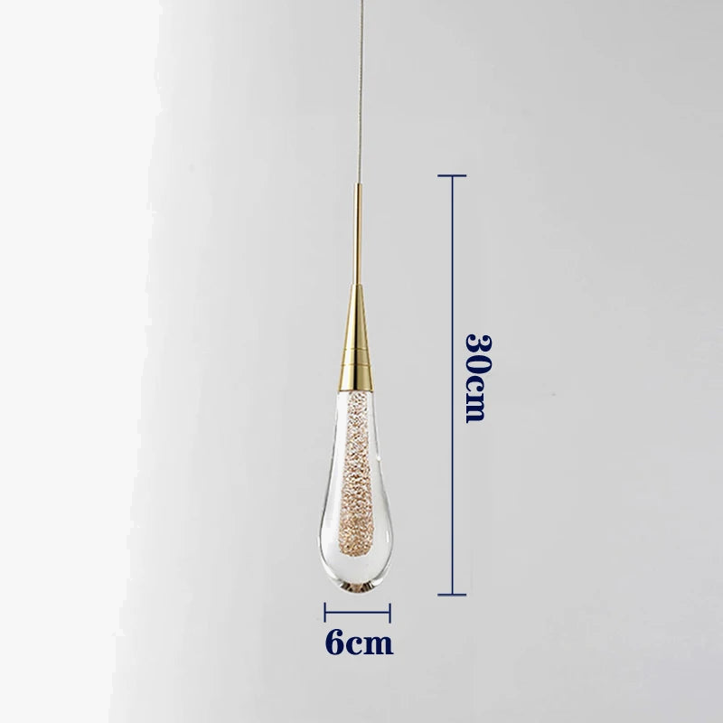 Crystal Water Drop Chandelier for Home Decor