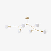 Industrial LED Chandelier with Multiple Metal Branches Rally
