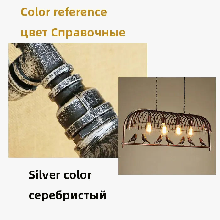 Creative Retro Industrial Bird Iron Pendant Light for Loft, Restaurant, Bar