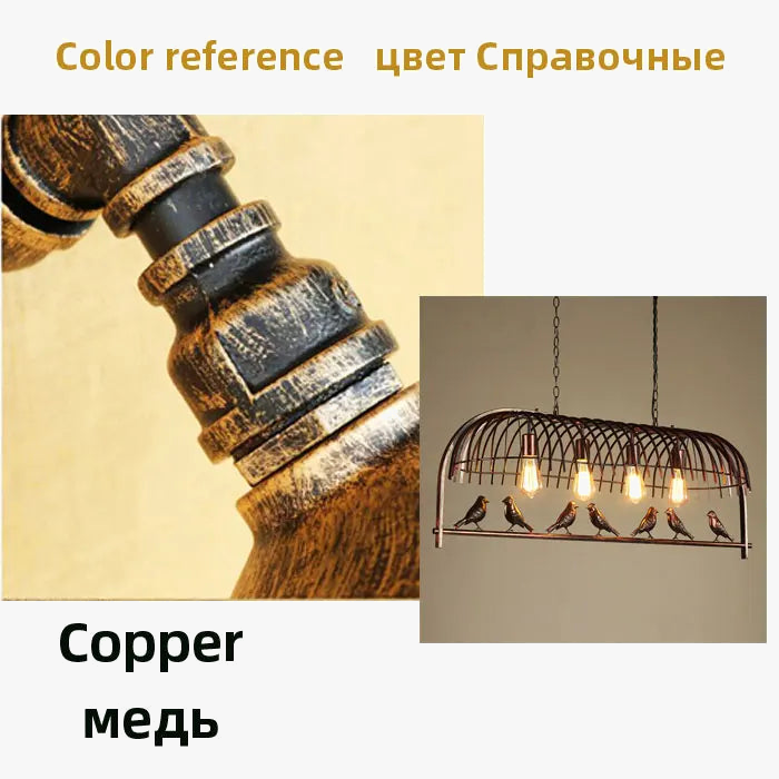Creative Retro Industrial Bird Iron Pendant Light for Loft, Restaurant, Bar