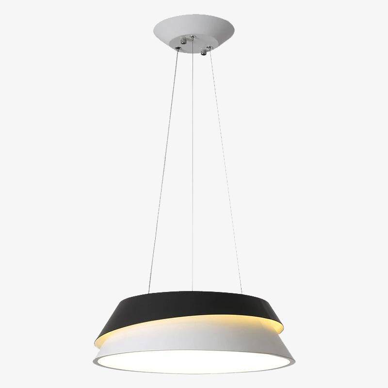 Modern Black and White LED Chandelier