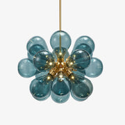 Modern Glass Ball Chandelier with Multiple Spheres