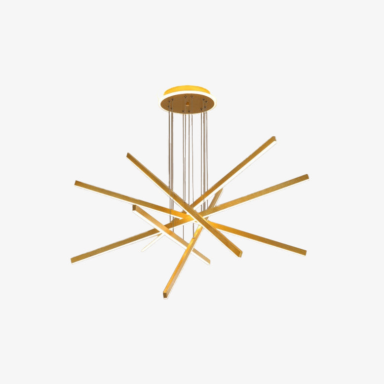 Modern Gold Star-Shaped LED Chandelier Alaikari