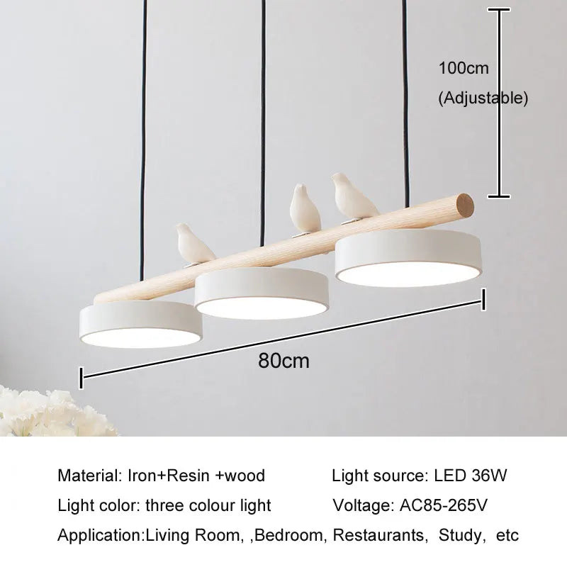 Modern Nordic LED Minimalist Bird Macaron Iron Decor