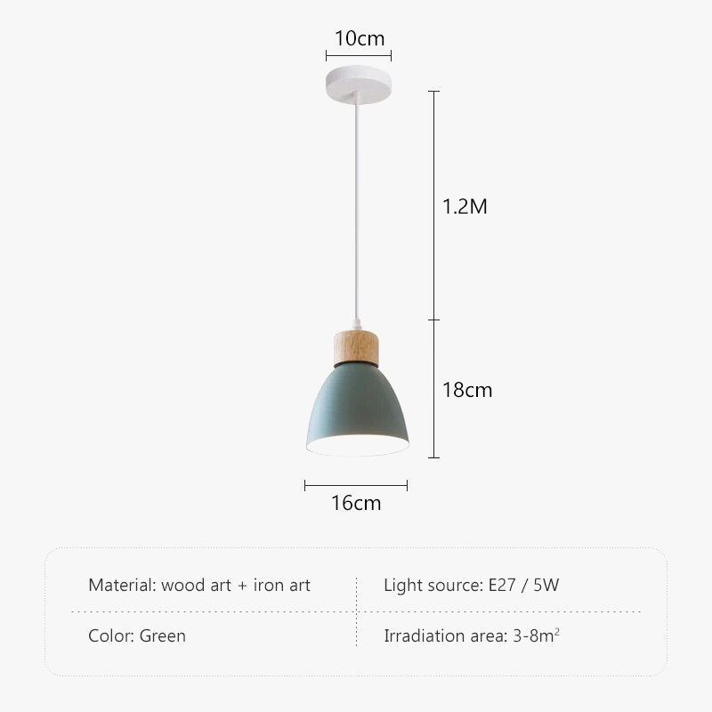 Nordic Wood 3-Light Decorative Chandelier