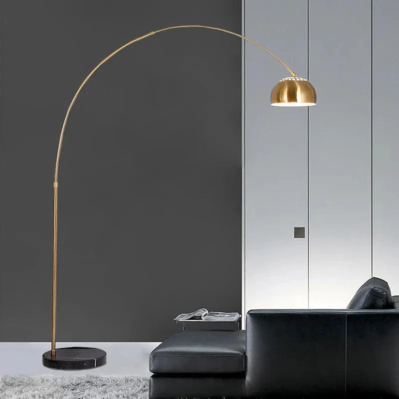 Luxury Adjustable Nordic Fishing Floor Lamp with Marble Base and Remote Norenza