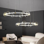 Luxury Bubble Long Strip LED Lighting with Creative Clear Glass Norenza