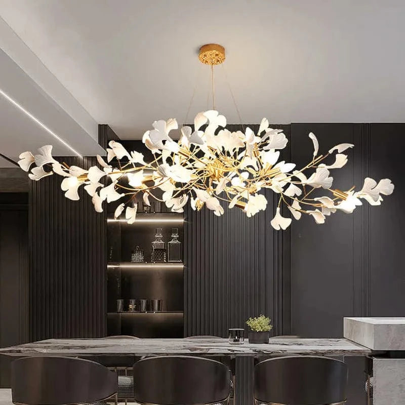 Luxury Ceramic Leaves and Gold Branches Decorative Design Norenza