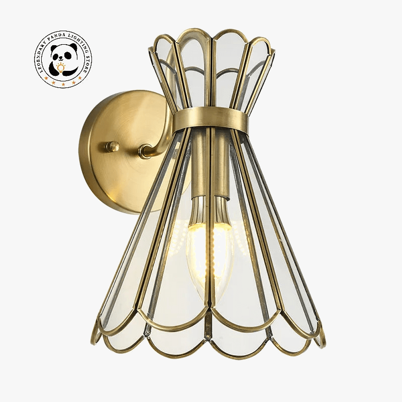 Luxury Copper LED Wall Sconce Norenza