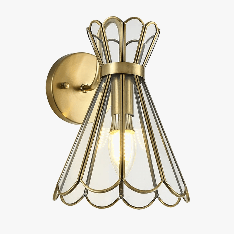 Luxury Copper LED Wall Sconce Norenza