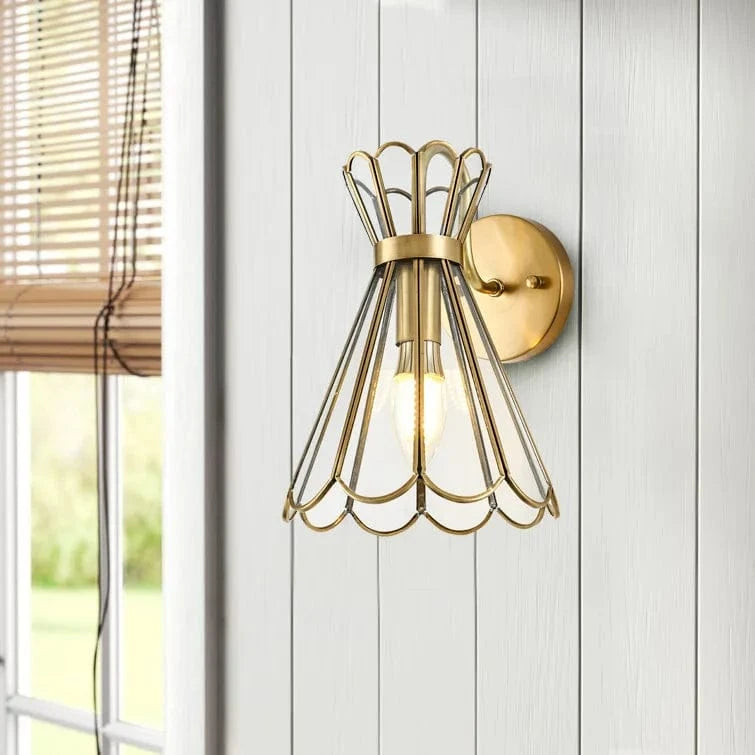 Luxury Copper LED Wall Sconce Norenza