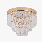 Luxury Crystal Flush Mount Ceiling Light – Modern Gold Chandelier Norenza