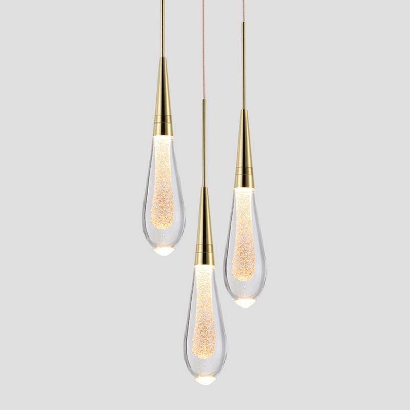 Luxury Crystal Glass LED Suspension Light Norenza