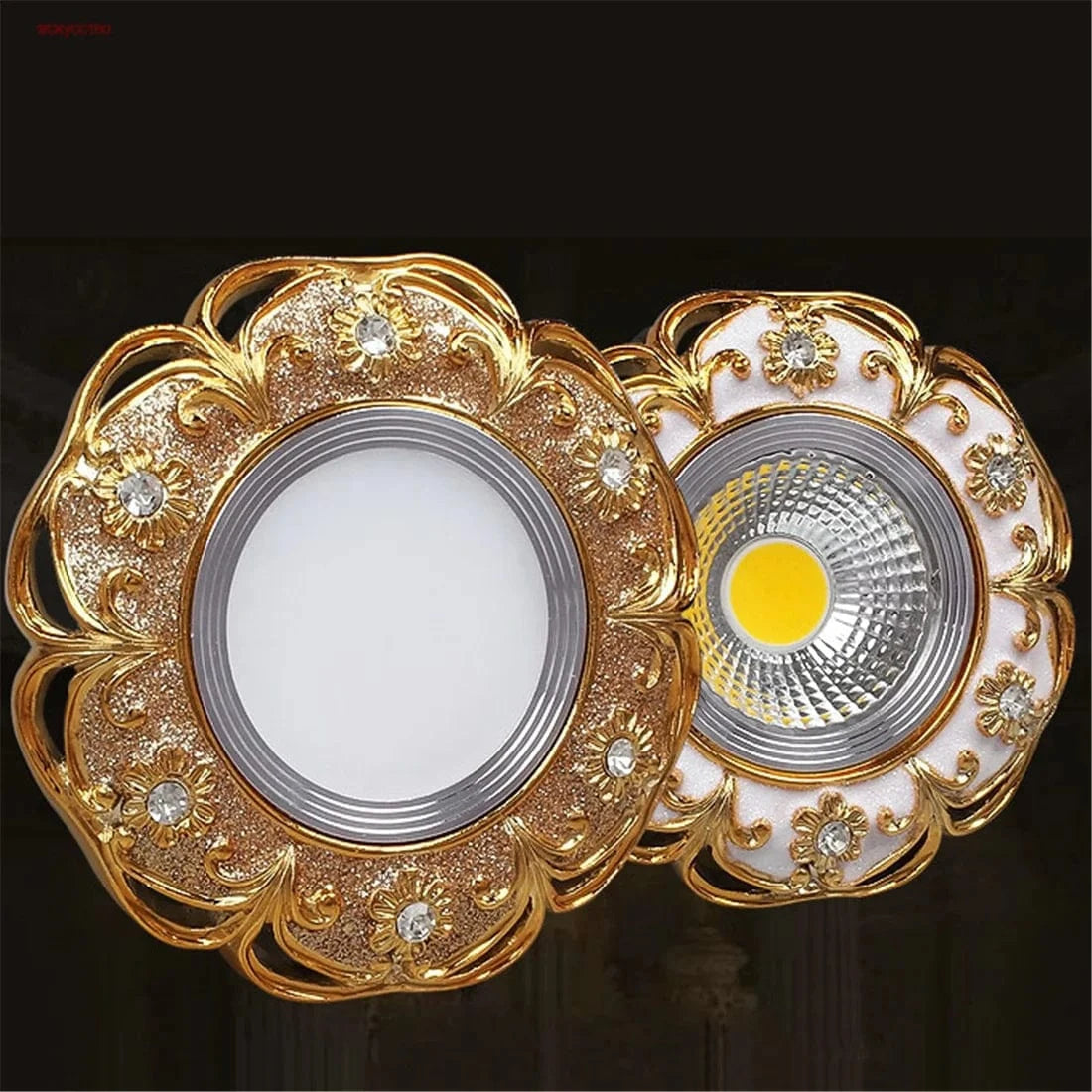 Luxury Crystal Inset LED Recessed Light Fixture Norenza