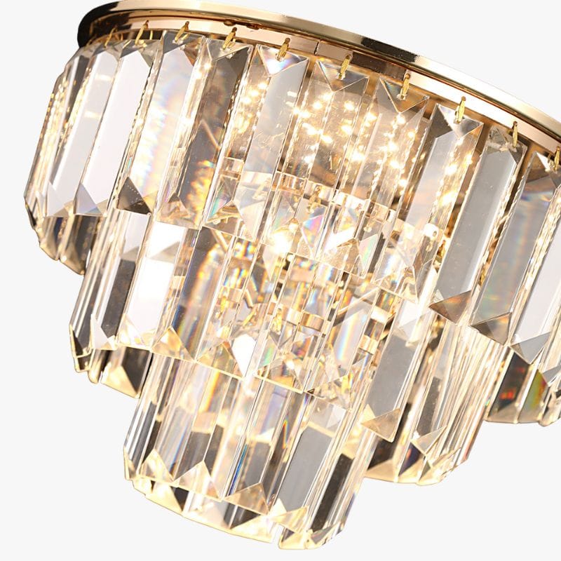 Luxury Gold Crystal Pendant Light – Modern Art Deco Chandelier Norenza