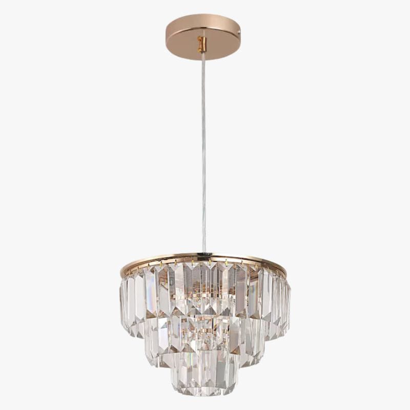 Luxury Gold Crystal Pendant Light – Modern Art Deco Chandelier Norenza