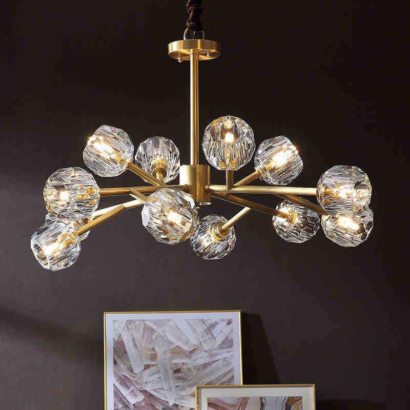 Luxury Gold LED Design Chandelier with Crystal Ball Norenza