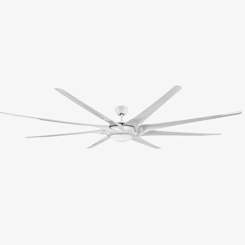 Luxury Industrial Ceiling Fan for Hotels and Clubs White / 100" Norenza