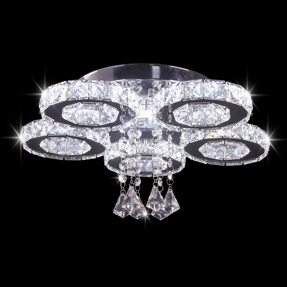 Luxury LED Crystal Glass Chandelier Clear / 5 lights Norenza
