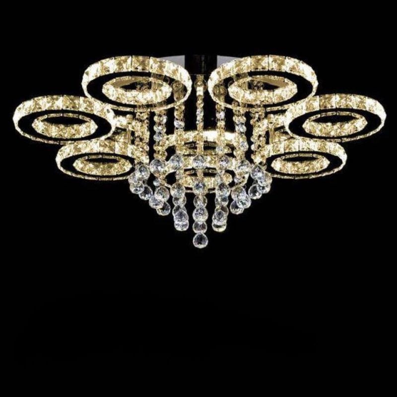 Luxury LED Crystal Glass Chandelier Gold / 7 lights Norenza
