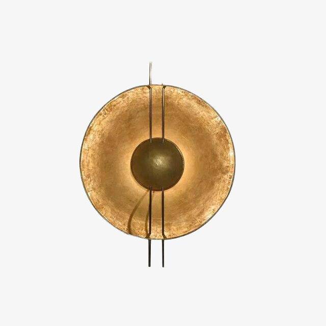 Luxury LED Wall Sconce with Multiple Gold Metal Discs S Norenza