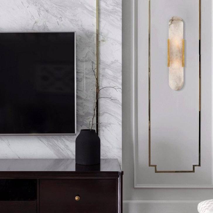 Luxury Long Marble LED Wall Sconce Norenza