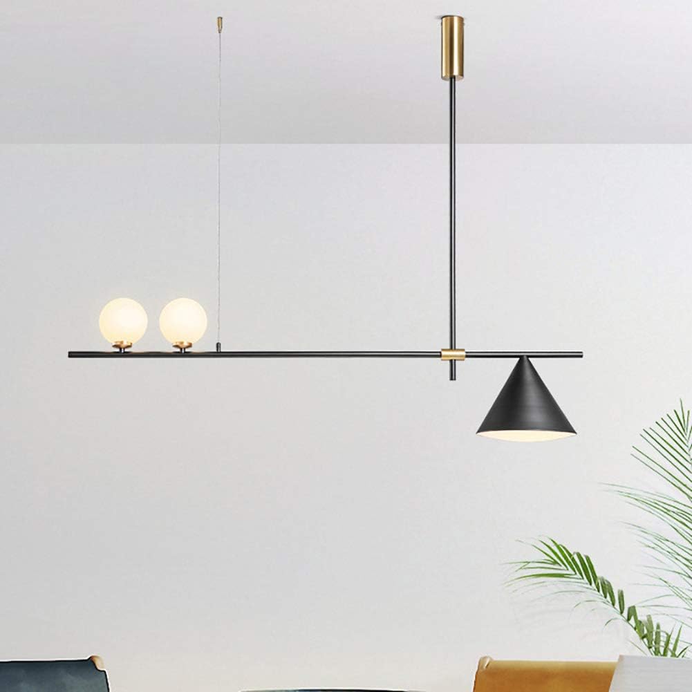 Magic Cone and Ball Design Pendant Light Black Norenza