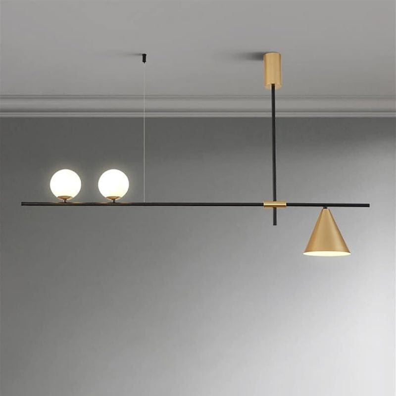 Magic Cone and Ball Design Pendant Light Gold Norenza