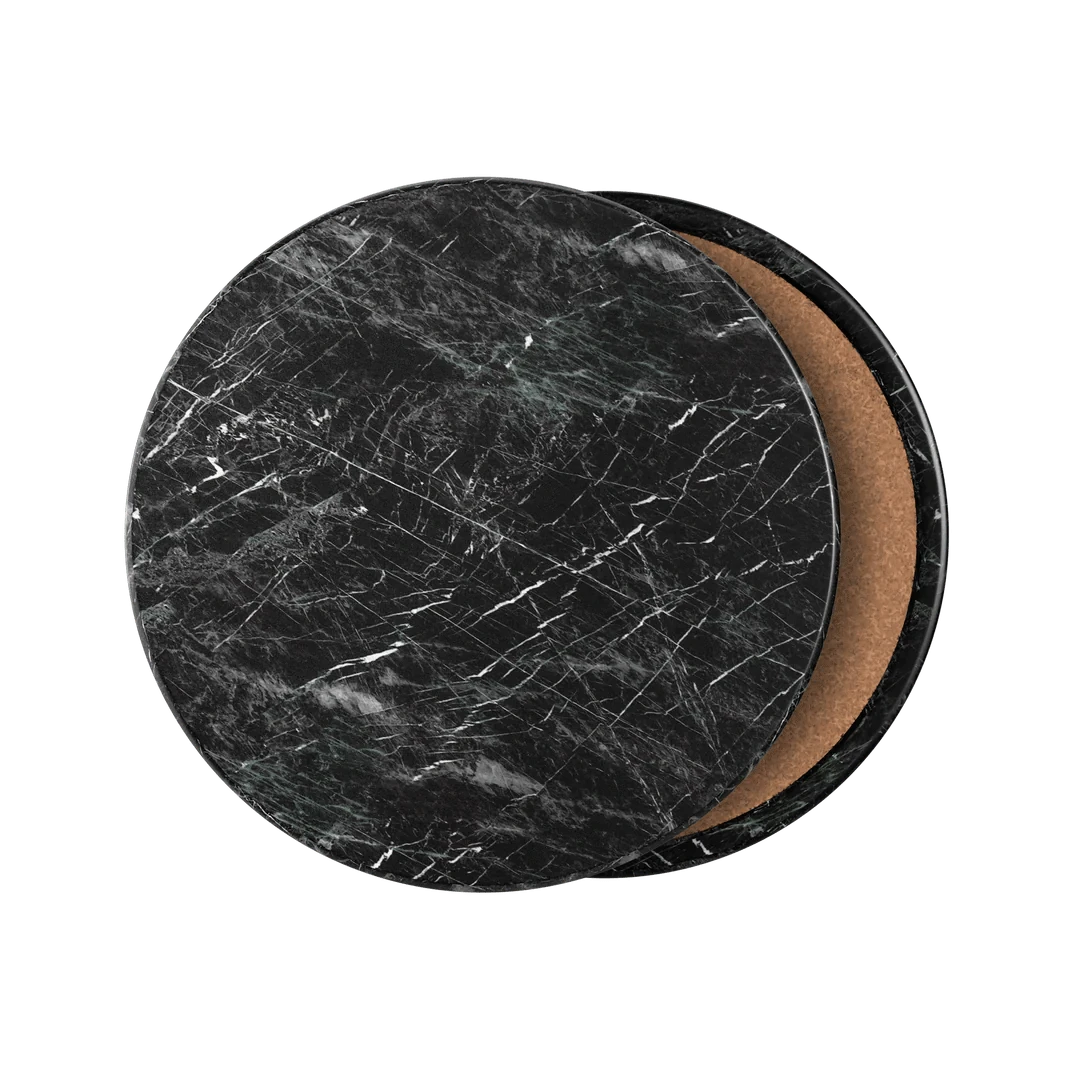 Marble Coaster (SET OF 2) Black Norenza