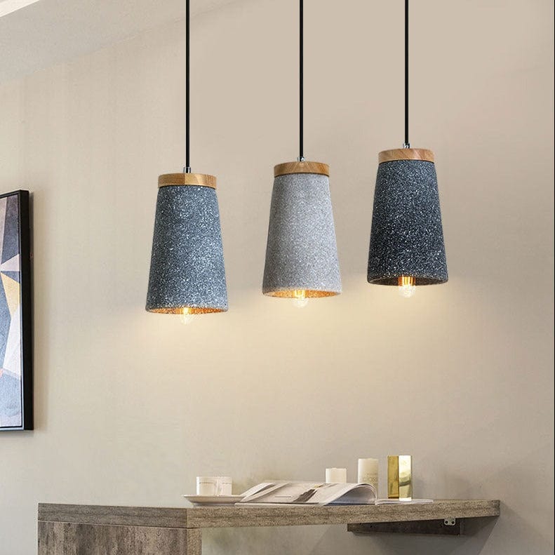 Marta Cement Shade LED Suspension Design Light Norenza