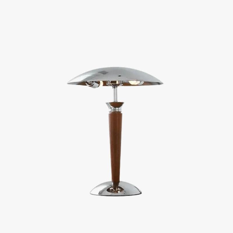 Mid-Century Wood and Metal Table Lamp – Retro Modern Design Norenza