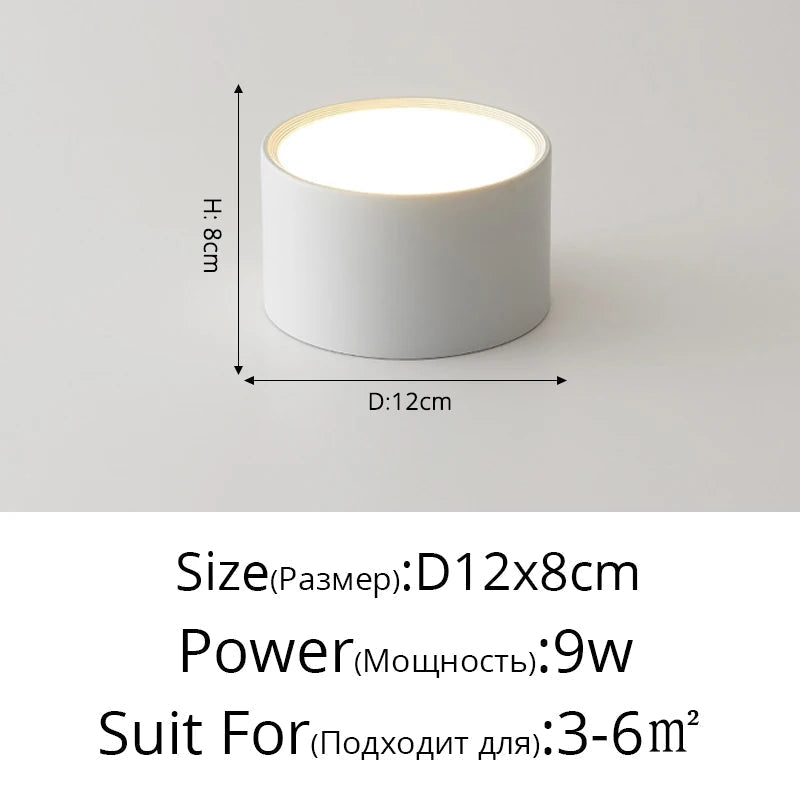 Round Metal LED Ceiling Spotlight