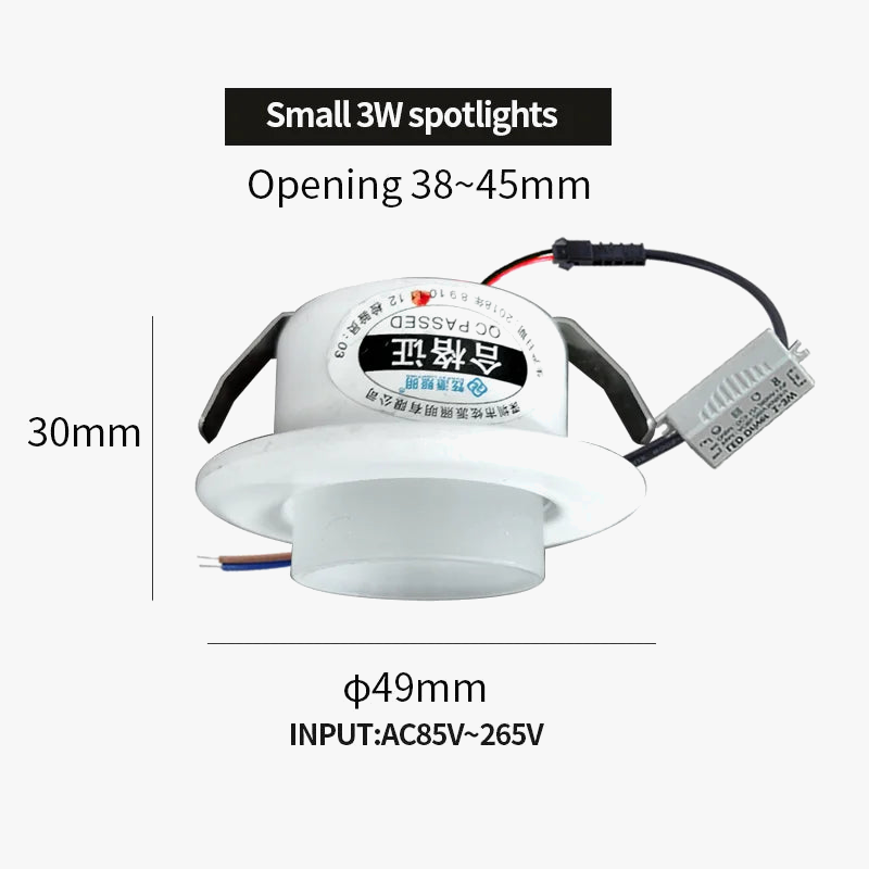 Mini Recessed Decorative Spotlight with Built-in Driver