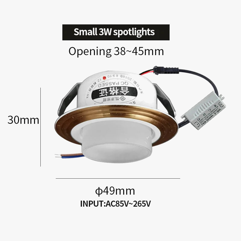 Mini Recessed Decorative Spotlight with Built-in Driver