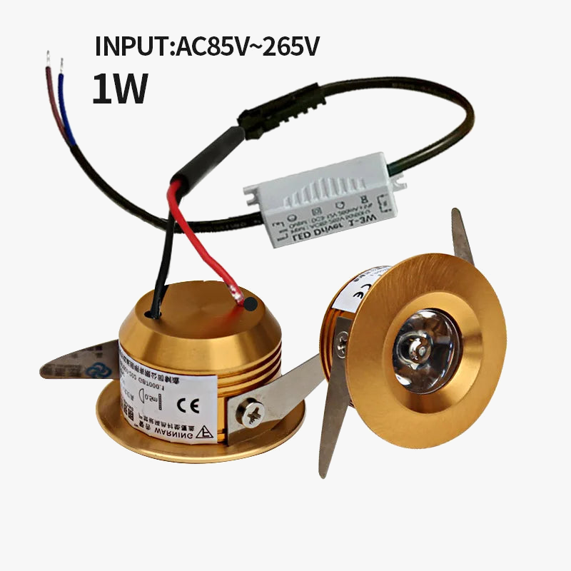 Mini Recessed LED Spot Light for Indoor Use with Driver Included